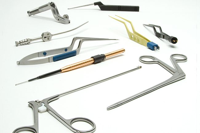 Variety of Aesculap Microsurgical and Neurosurgical Instruments