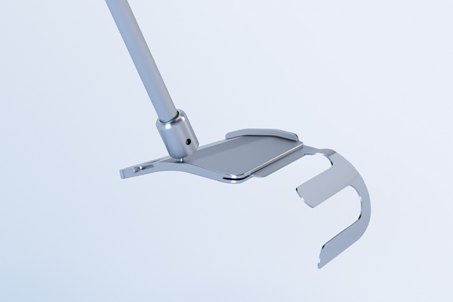 Close-up of Valve XS Atrium Retractor blade